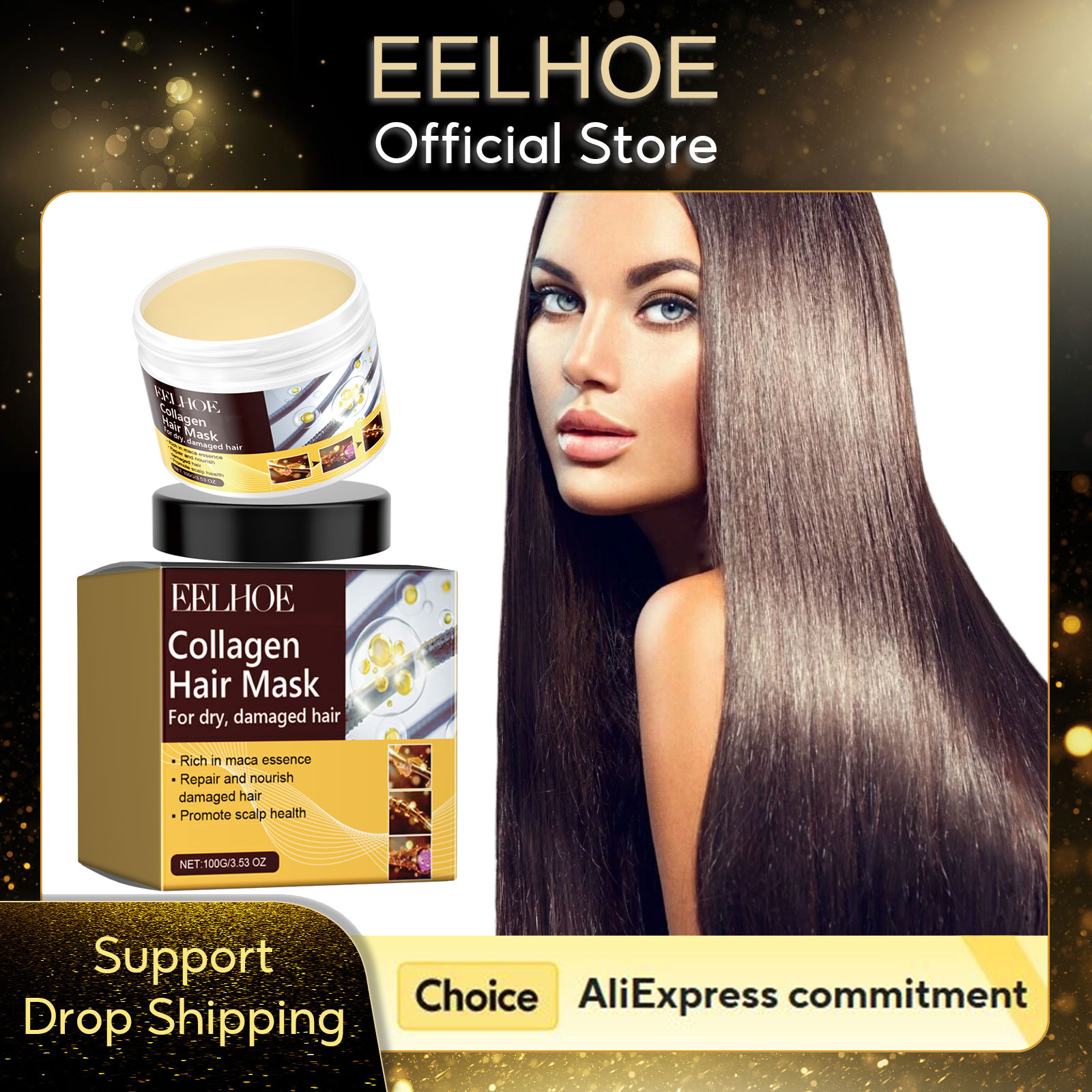 Hair Care Nutrition - EELHOE Masker Rambut Kolagen Perawatan Anti
