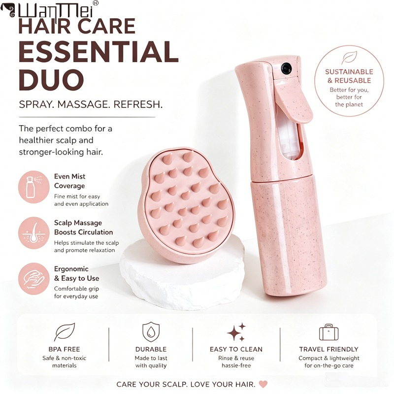 Hair Care Spray - Set Perawatan Rambut Botol Semprot Kabut