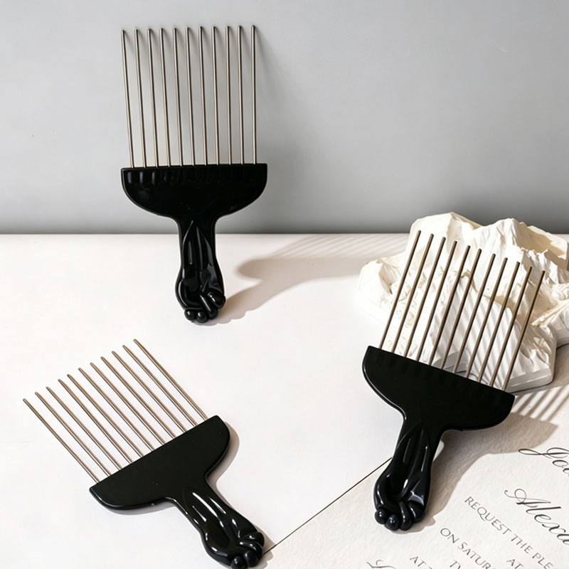 Afro Pick Comb - Sisir Barber Profesional Baru, Sisir Rambut