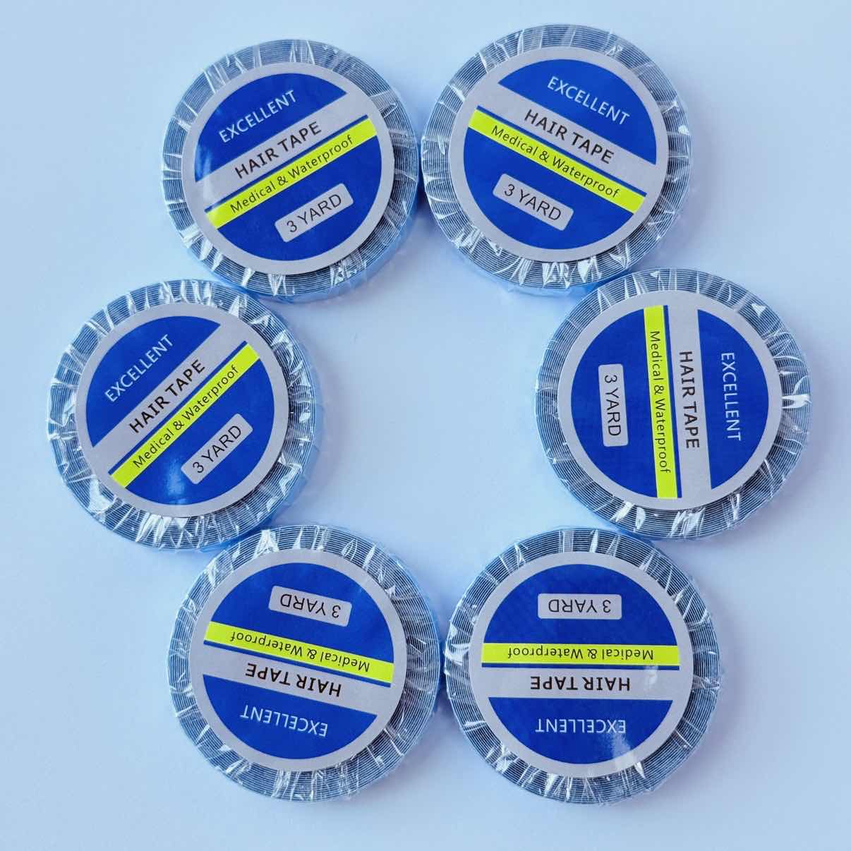 Hair Extension Tape In - 6 Rol Pita Biru Rambut Super