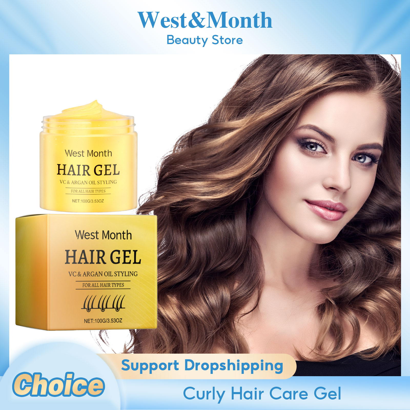 Hair Care For Curly Dry Hair - Krim perawatan rambut ikal, topeng Gel