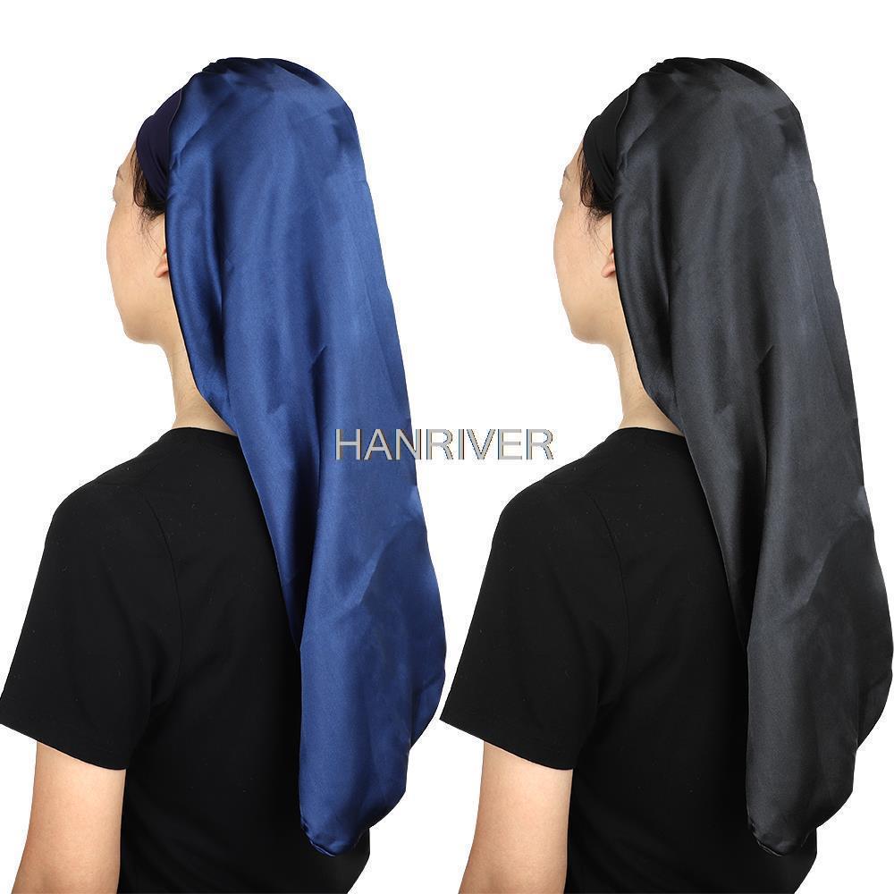 Hair Care Long Hair - Topi Satin Topi Rambut Panjang Pita