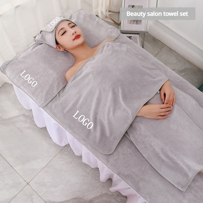 Hair Care Logo - 5 buah handuk khusus SPA menebal