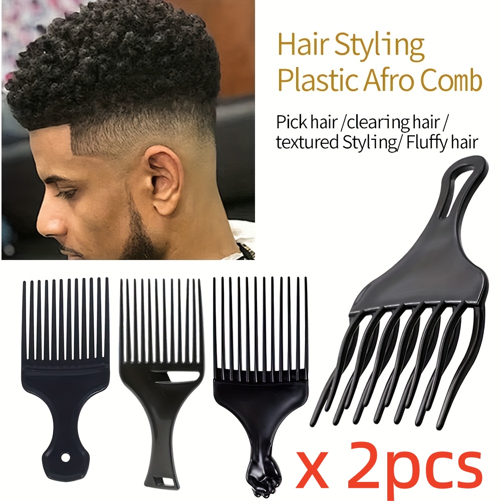 Afro Pick Comb - 2pcs/pak Sisir Rambut Afro Profesional untuk