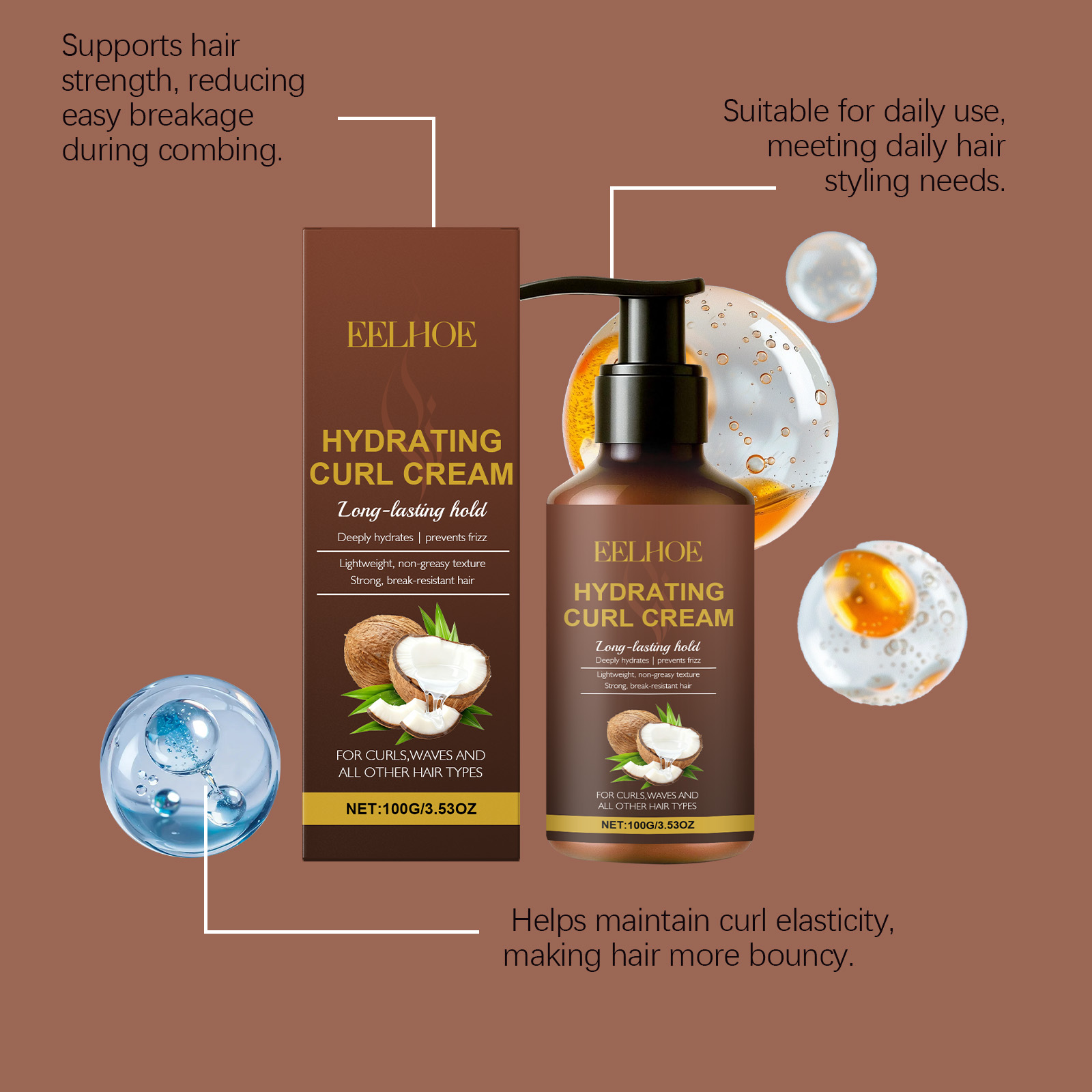Krim Penata Rambut Keriting un - Hair Care For Curly Dry Hair ulasan dan harga