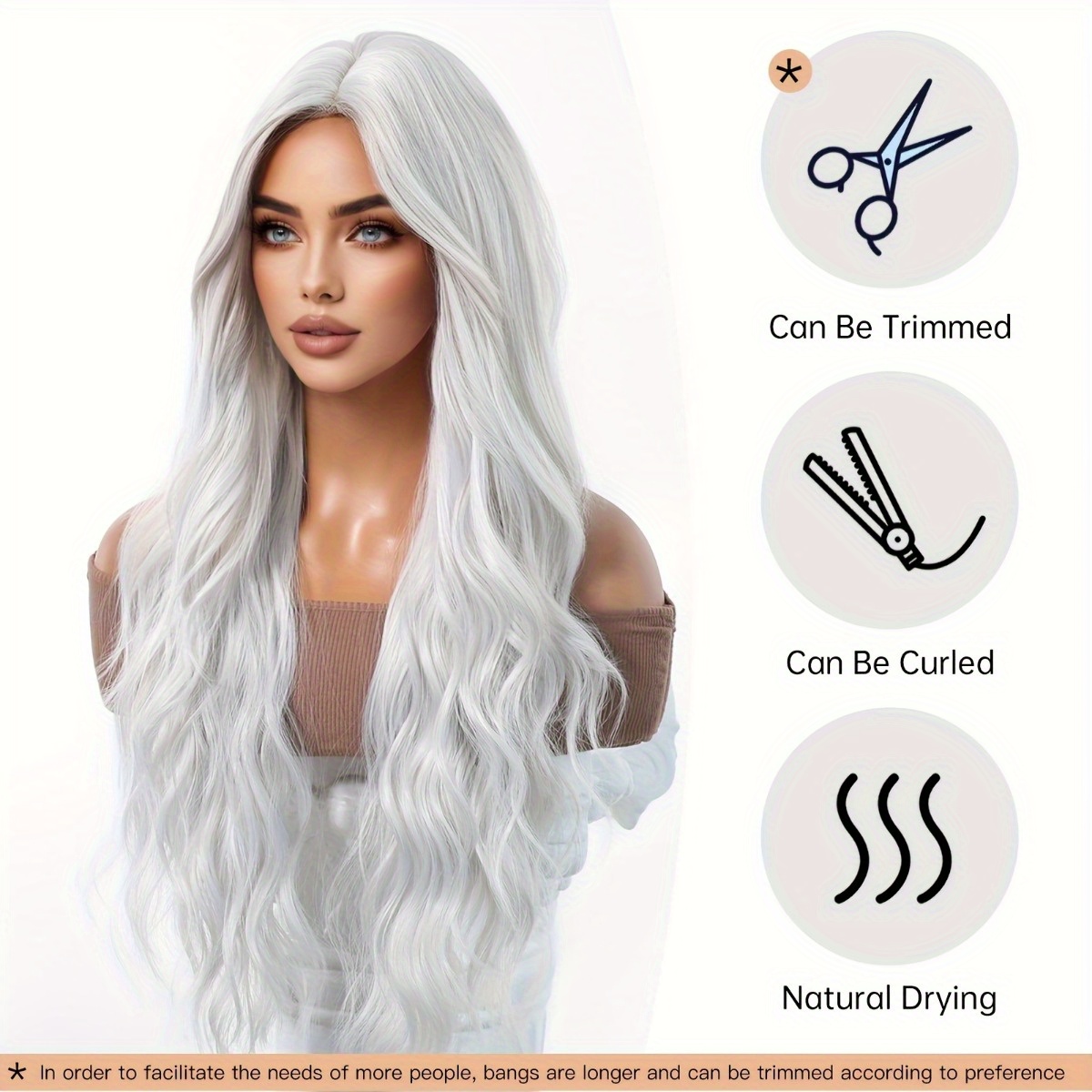 Wig Serat Sintetis Merek Anxin - Hair Care Long Hair ulasan dan harga