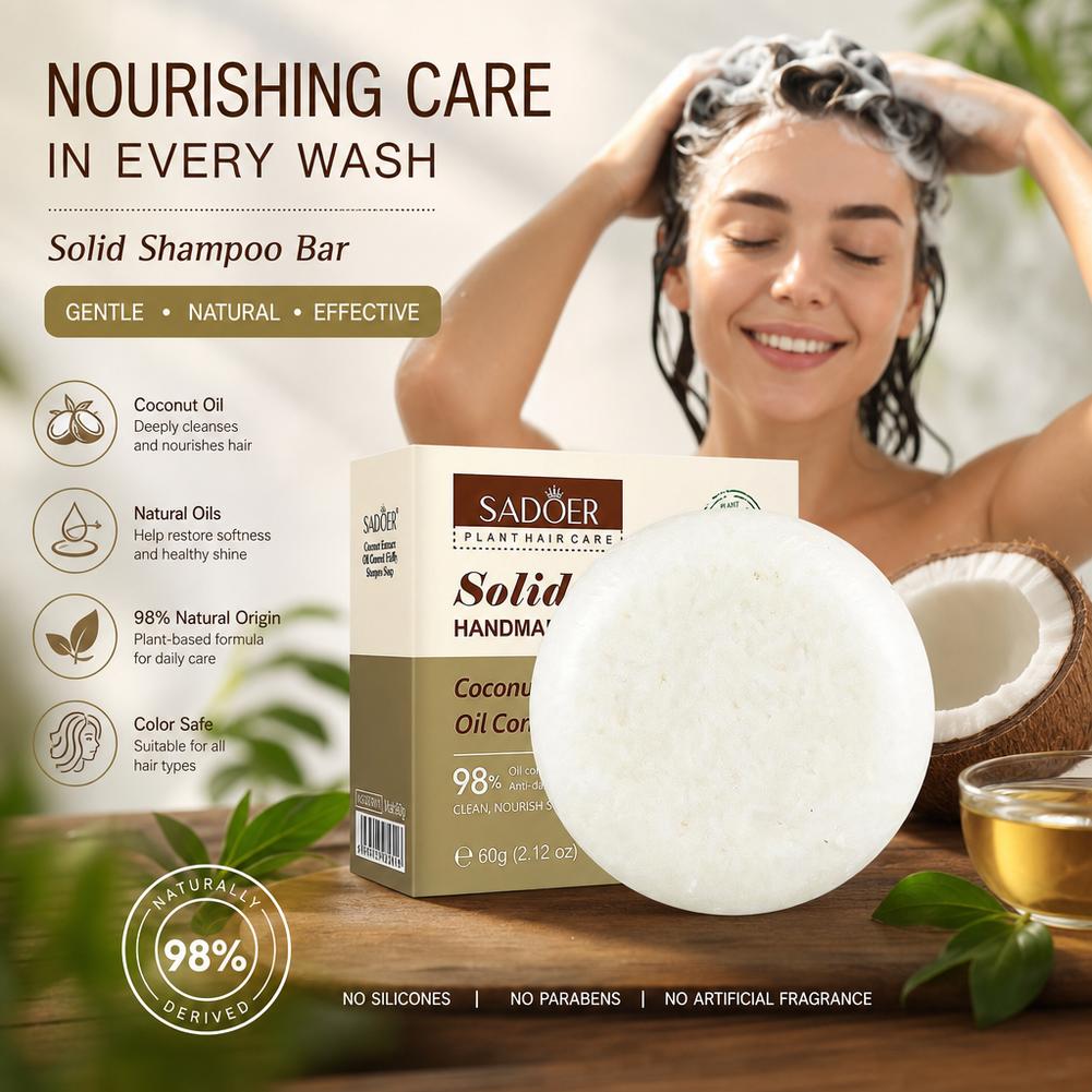 SADOER 60g Sampo Kelapa Seri H - Hair Care Herbal Products ulasan dan harga
