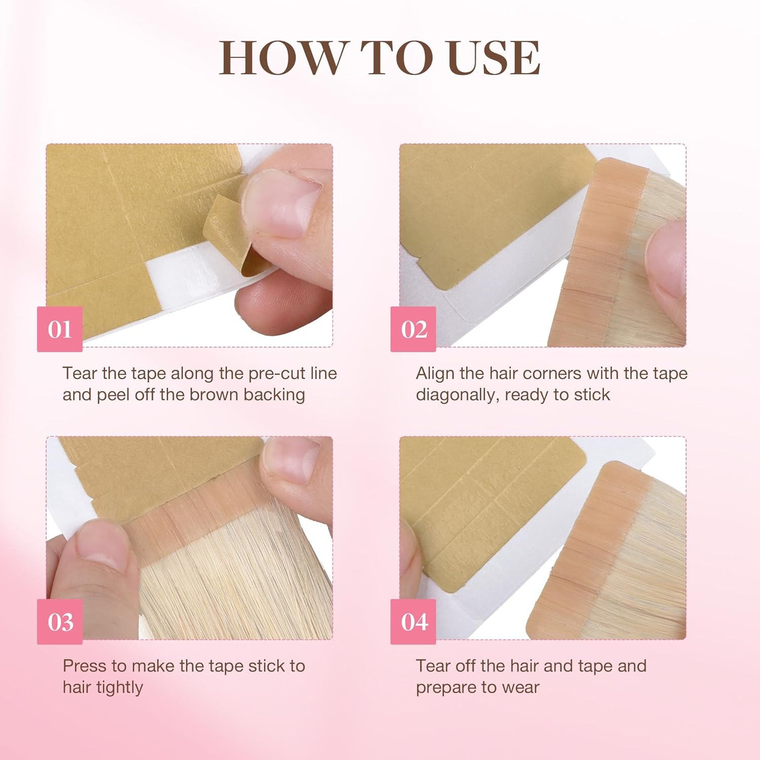 72 Tab (6 Lembar) Pita Ekstens - Hair Extension Tape In ulasan dan harga