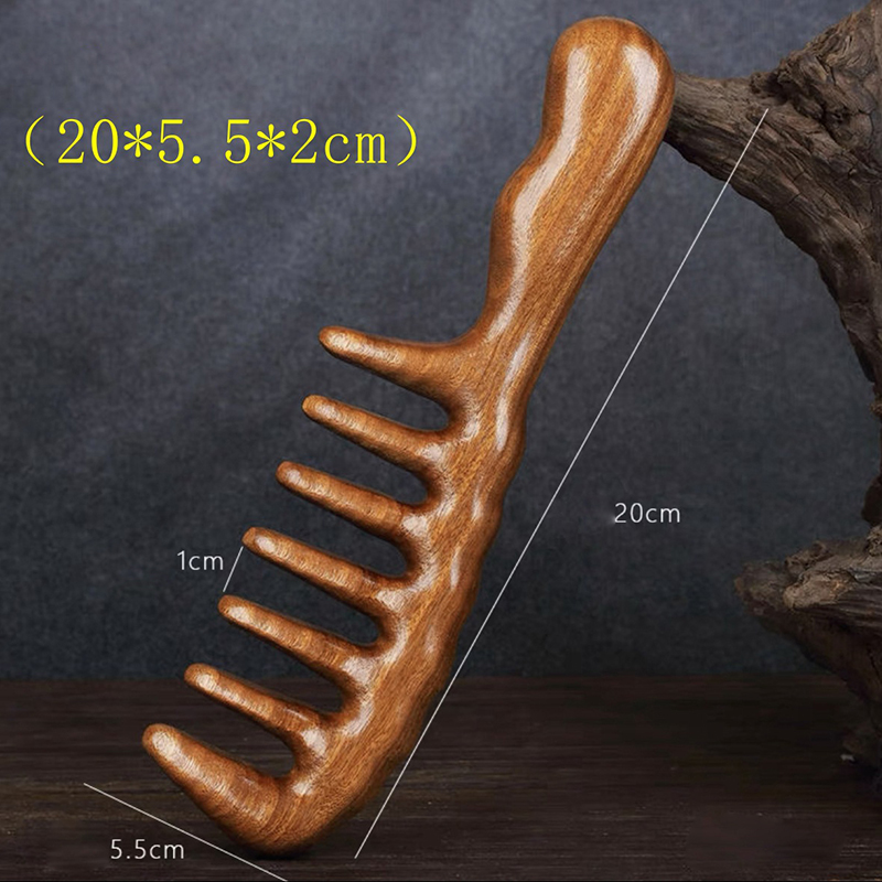 Sisir Rambut Kayu Cendana Alam - Hair Care Long Hair ulasan dan harga