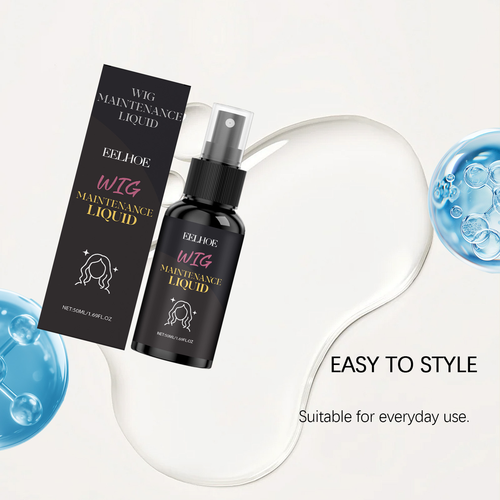 Semprotan Rambut Eelhoe Coconu - Hair Care For Curly Dry Hair ulasan dan harga