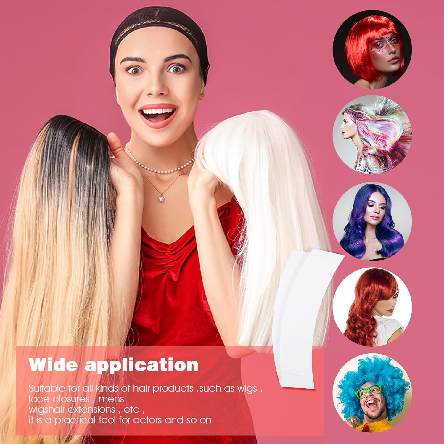 36 Buah Pita Wig untuk Wig Lac - Hair Extension Tape In ulasan dan harga