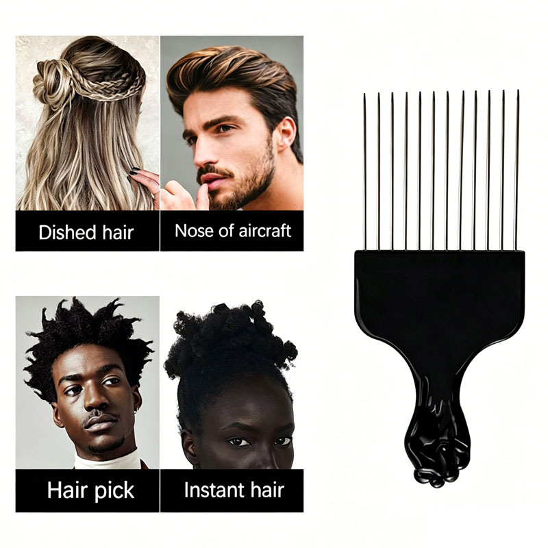 Sisir Barber Profesional Baru, - Afro Pick Comb ulasan dan harga