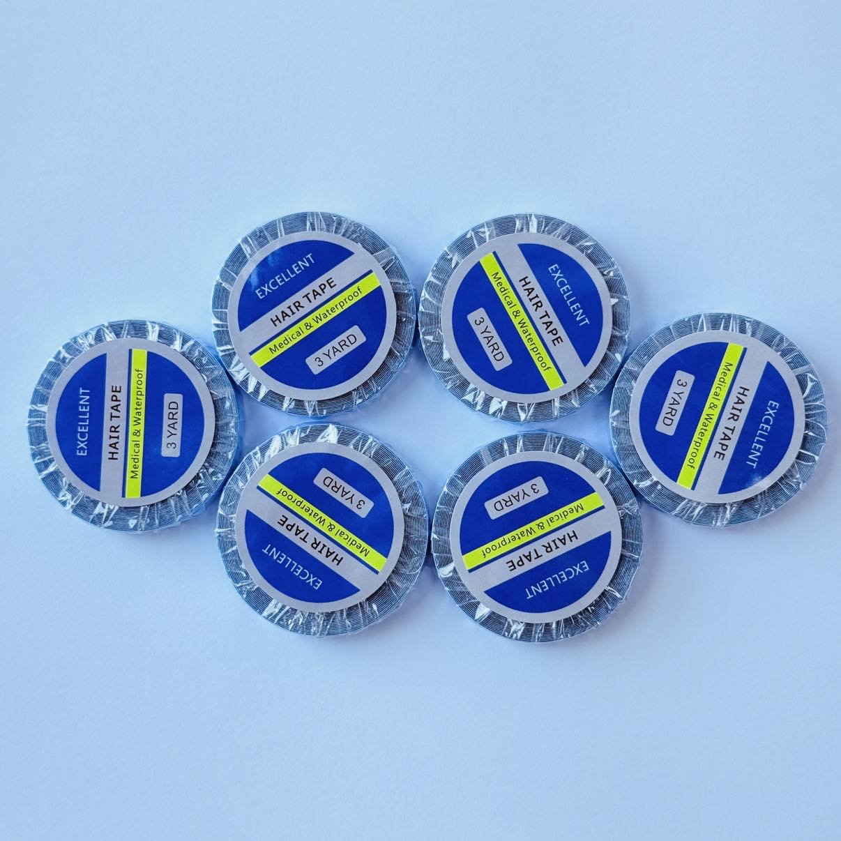 6 Rol Pita Biru Rambut Super P - Hair Extension Tape In ulasan dan harga