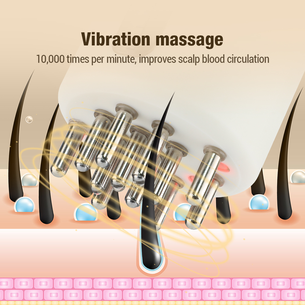 Sisir pijat kepala getaran ele - Hair Care Essential Oil ulasan dan harga