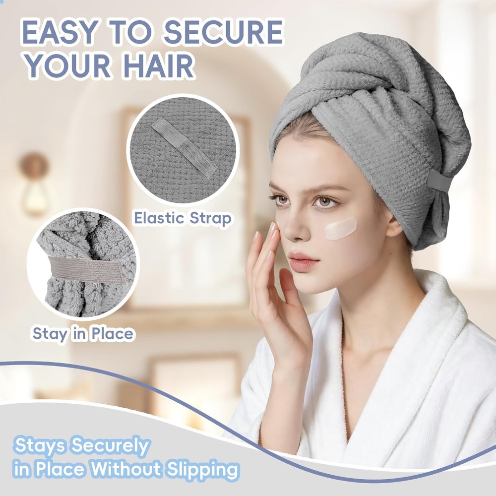 Handuk Rambut Mikrofiber Besar - Hair Care For Curly Dry Hair ulasan dan harga