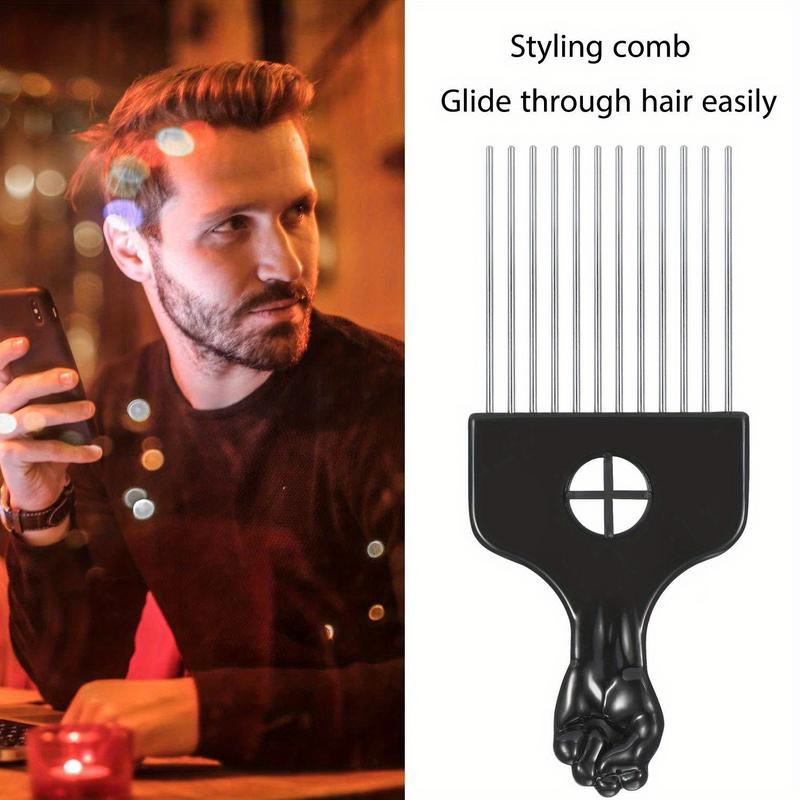 2 Buah Sisir Afro Logam untuk  - Afro Pick Comb ulasan dan harga