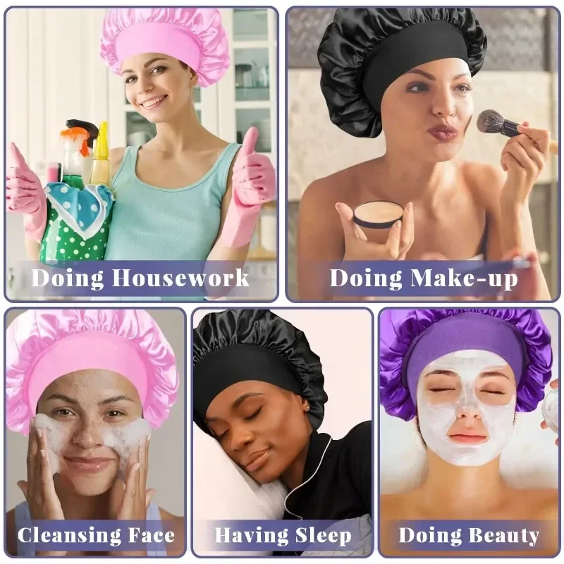 Bonnet Tidur Satin Besar Berla - Hair Care Long Hair ulasan dan harga