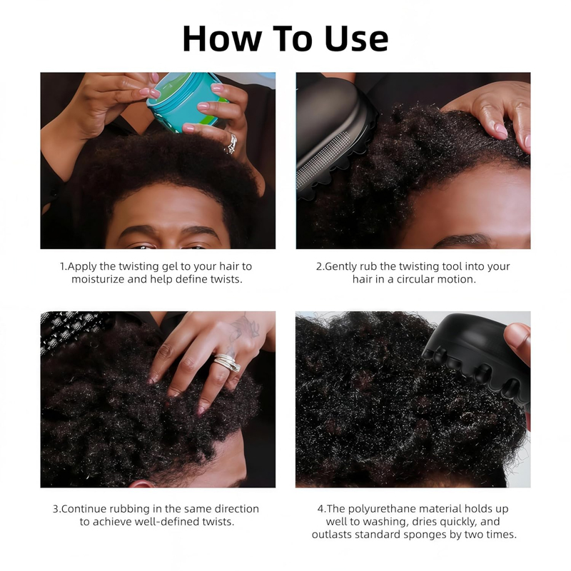Sikat Rambut Silikon Magic Twi - Afro Pick Comb ulasan dan harga